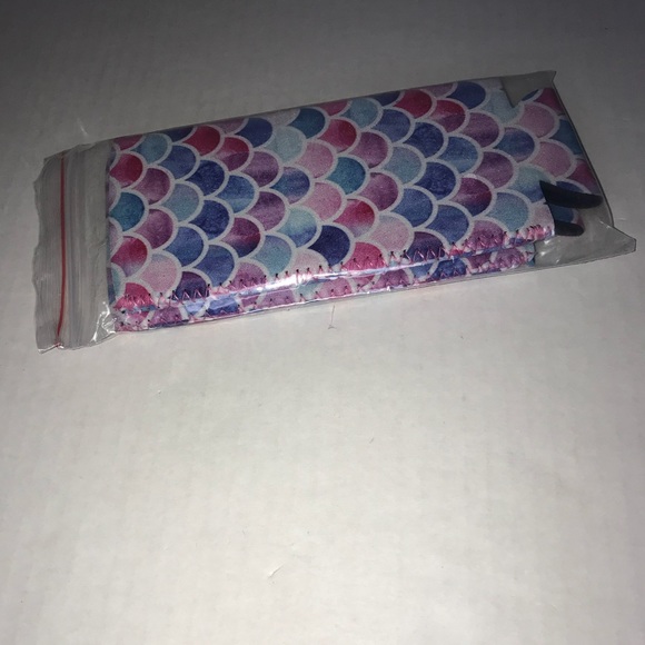 Mermaid Pattern Skinny Beer Koozie Set of Two BNIP - Picture 5 of 5